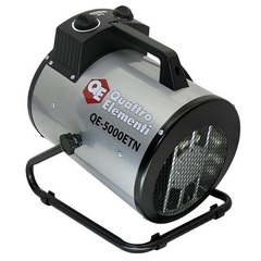 Нагреватель воздуха электрический с ТЭН QUATTRO ELEMENTI QE-5000 ETN (2.5/5,0 кВт, 220В, 500 м3/час) — цилиндр