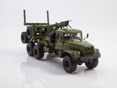 KRAZ-255L1 timber carrying trailer khaki  1:43 Legendary trucks USSR #54