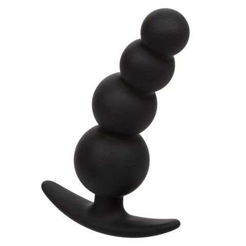 Черная анальная ёлочка для ношения Beaded Plug - 9 см. - California Exotic Novelties Boundless SE-2700-47-2