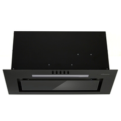 Вытяжка Konigin Awe Black 60, встраиваемая, 60 см, 1 двигатель, 3 скорости, 900 м3/ч, черная