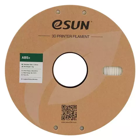 Катушка ABS+ пластика Esun, 1.75 мм, 1 кг, натуральная