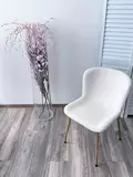 фото 3 Стул RIYA UF992-01 Белый, teddy / золотой каркас М-City на profcook.ru