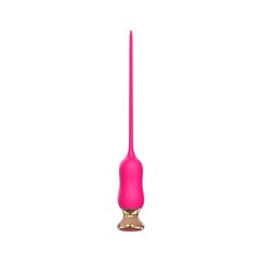 Розовый тонкий стимулятор Nipple Vibrator - 23 см. - 