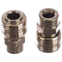 Муфта универсальная быстросъемная мама внешняя резьба 1/4 2 шт Stels