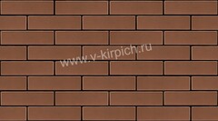 Кирпич лицевой Воротынский утолщенный коричневый, гладкий