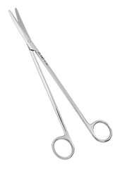 Ножницы для рассечения мягких тканей в глубоких полостях вертикально-изогнутые 230 мм