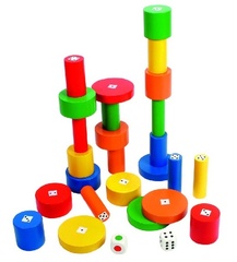 Развивающая игра "Башенки" ((Цвет: нет, Разм.:225 x 225 x 50 mm))