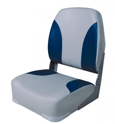 Поворотное кресло Classic High Back - Серый/Синий