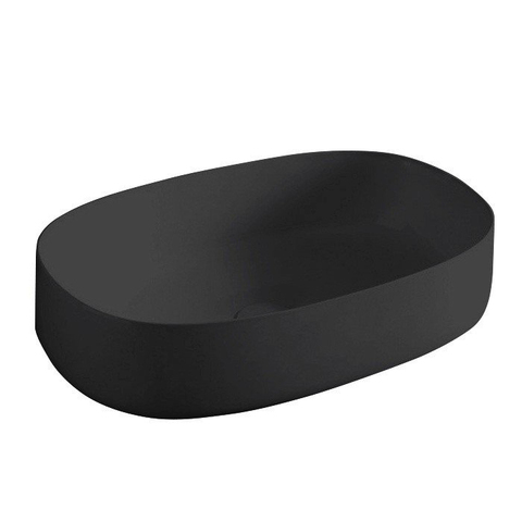 ArtCeram COL003 17 34 ArtCeram COGNAC Раковина настольная 55x35 см, цвет матовый черный, Saniglaze