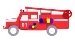 Бизиборд "Пожарная машина"