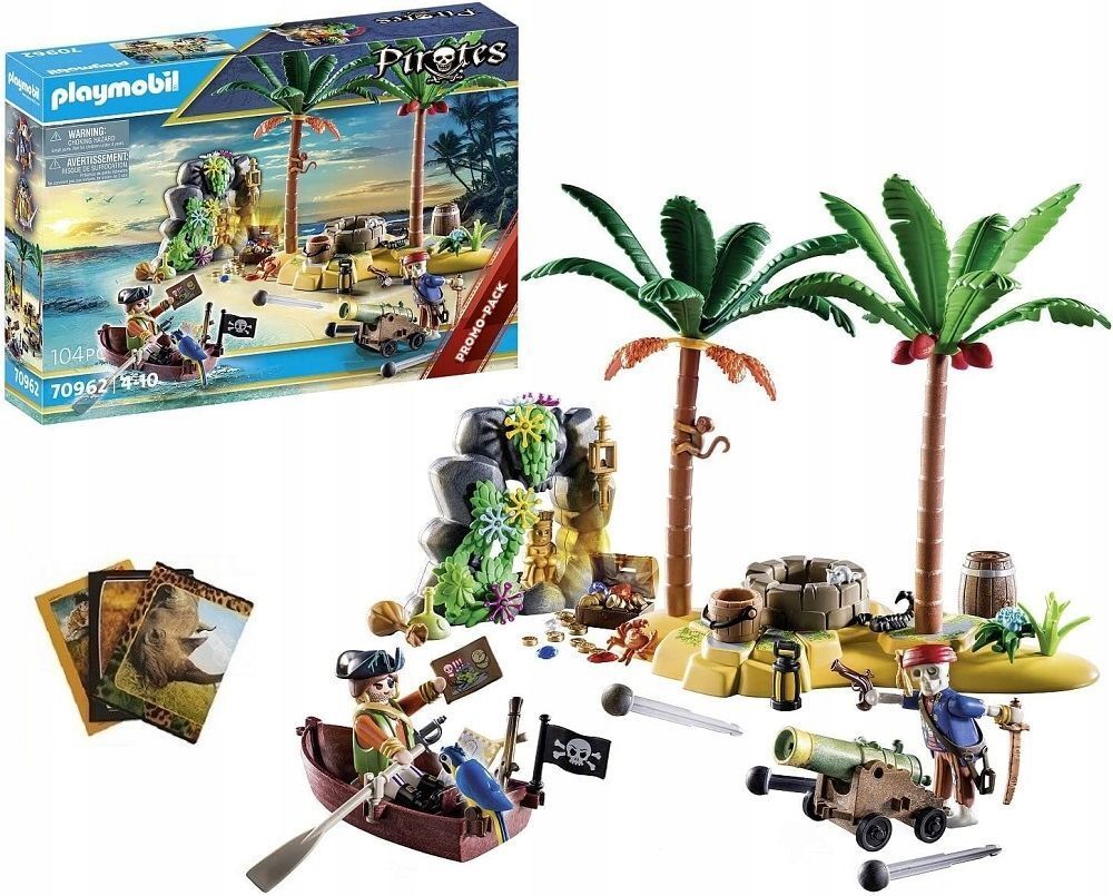 Конструктор Playmobil Pirates Пиратский остров сокровищ со скелетом 70962  купить в Москве | Доставка по России.