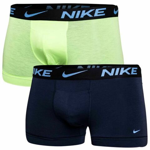 Боксерки теннисные Nike Everyday Dri-Fit ReLuxe Trunk 2P - ghost green/obsidian