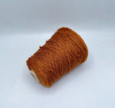 Бобинная пряжа (пр.Италия), art-Feather 150м/100гр.90%Кид Мохер, 10%Полиамид, цвет-Золотисто-коричневый арт.31400
