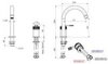 Remer Atelier AL57BO Смеситель для раковины, белый матовый