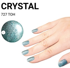 JEANMISHEL CRYSTAL 727 Лак для ногтей с блестками 3D эффект голографии  12мл