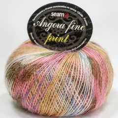 Пряжа Seam Angora Fine Print (6513)