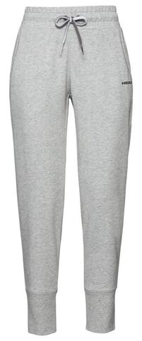 Женские теннисные брюки Head Club Rosie Pants - grey melange/black