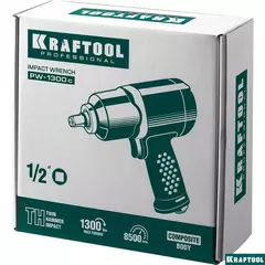 KRAFTOOL PW-1300c, 1/2?, 1300 Н·м, ударный пневматический гайковерт (64205)