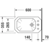 Биде напольное Duravit 1931 Series 0267100000