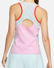 Женский теннисный топ Nike Court Dri-Fit Slam Tank - light arctic pink/glacier blue/team orange/black