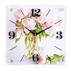 Часы настенные 3535-005 "Нежные пионы"