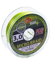 Леска плетёная WFT KG MICRO BRAID Chartreuse 150 м, 0.04 мм