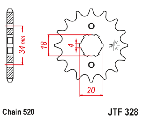 Звезда ведущая JTF328 13