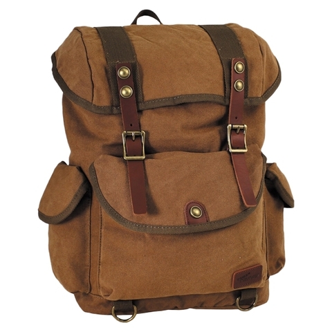 Pure Trash Rucksack Canvas braun