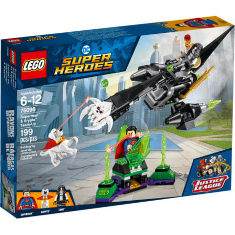 Lego konstruktor Super Heroes Супермен и Крипто объединяют усилия 76096