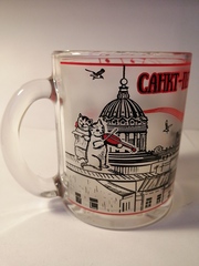 Кружка 300 мл стекло с видами Петербурга.