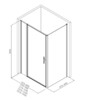 Allen Brau 3.31037.00 + 3.31043.00 Душевой уголок  Priority 160x90 3.31037.00 + 3.31043.00 хром