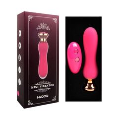 Розовый мини-вибратор Mini Vibrator с пультом ДУ - 12,5 см. - 