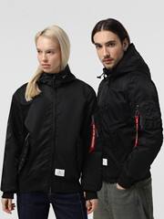 Бомбер Alpha Industries L-2B Hooded Gen II Black (Черный)