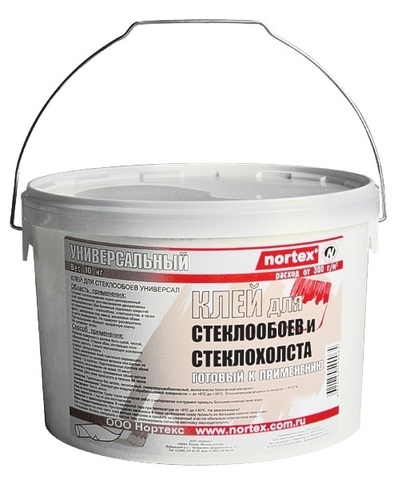 Клей готовый стеклообойный Nortex 10 кг