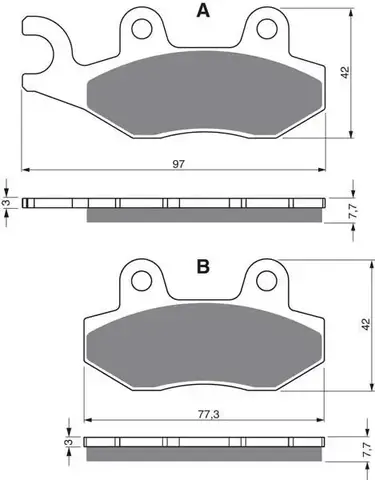 Тормозные колодки дисковые 002 S3