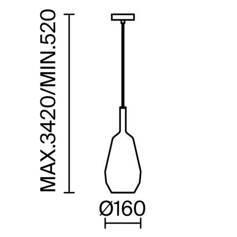 Подвесной светильник Maytoni Duality MOD271PL-01B7