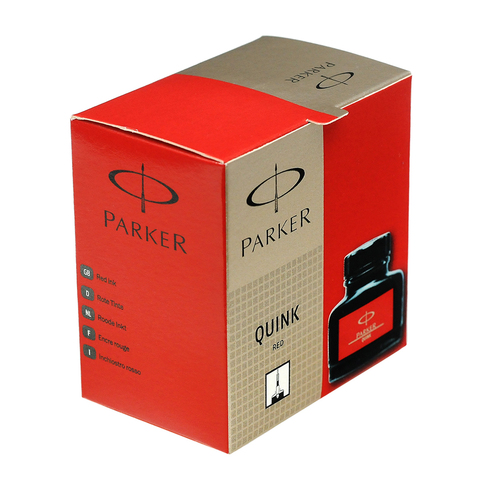 Флакон с чернилами Parker Quink Z13, 57 ml, Red (S0116030)