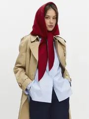 Косынка плотная замшевая