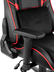 Игровое кресло 2E Gaming Hibagon II, черный, красный