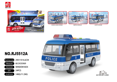 Автобус Полиция свет+муз 29*11