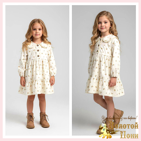 Платье вельвет д (4-7) 251201-Z1038