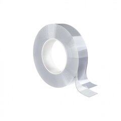 
          Клейкая лента (нанолента) двусторонняя многоразовая Alingar, 20 мм * 2 м, толщина 1 мм, основа полипропилен