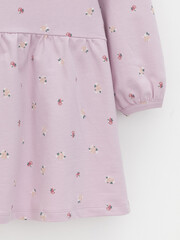 платье  для девочки  КР 5922-1/фламинго,мини розочки