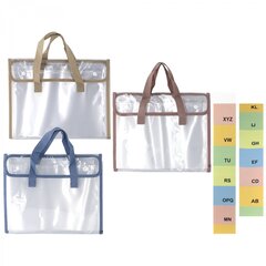 
          Папка-картотека с ручками Alingar, A4, 260х330 мм, горизонтальная, на кнопках, 470 мкм, 13 отделений, прозрачная, глянец, ассорти