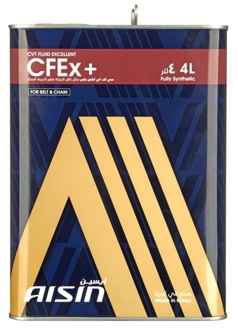Жидкость для вариаторных КПП AISIN CVT Fluid Excelent CVTFP04SB (CFEX + 4L) Korea