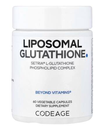 Codeage липосомальный глутатион, 60 растительных капсул