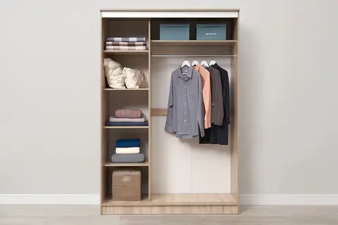 Шкаф-купе Сакура 1.5 м дуб сонома / белый