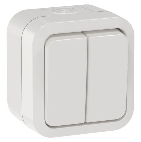 TORS Выключ. двухкл. 10А IP55 TS305 белый IEK