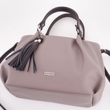 Сумка Саломея 607 наппа тауп + шоколад