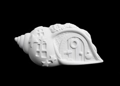 Силиконовый молд № 418 Домик ракушка № 1 серия домики для гномов и фей)